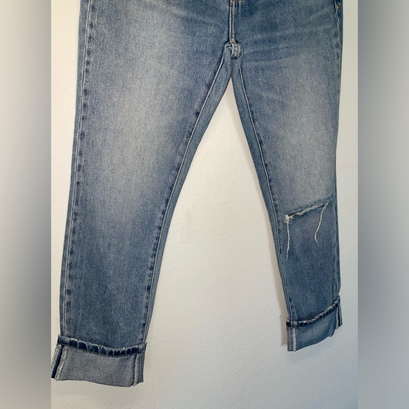 Current/Elliott The Fling Cuffed Cropped Boyfriend Capri Jeans NWT - Picture 3 of 15